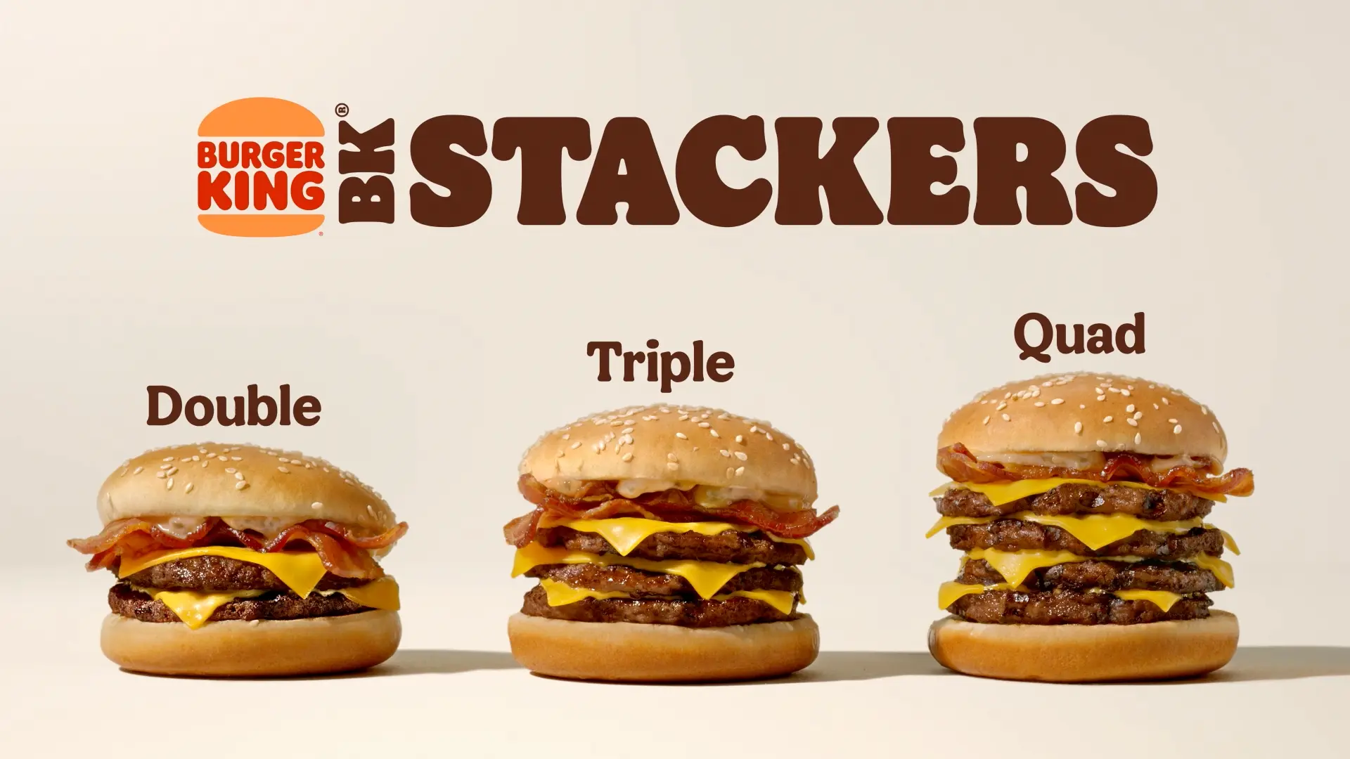 BK Stackers: Double, Triple, Quad