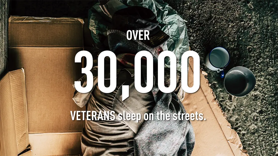 over 30,000 veterans sleep on the streets